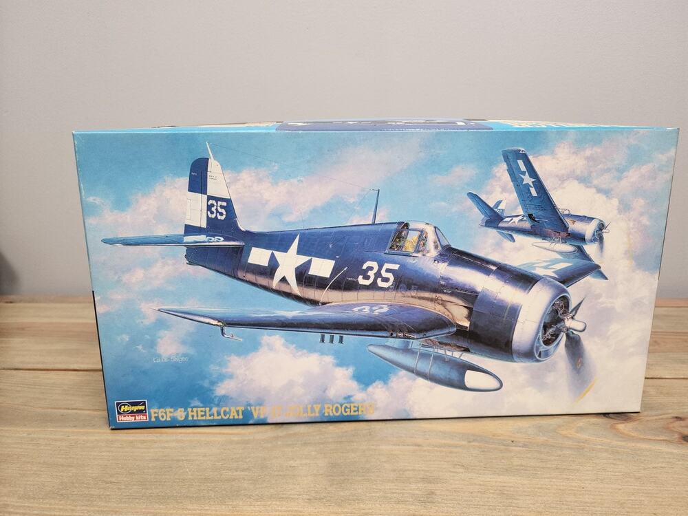 1996 1:48 Hasegawa F6f-5 Hellcat Fighter KIT #09135